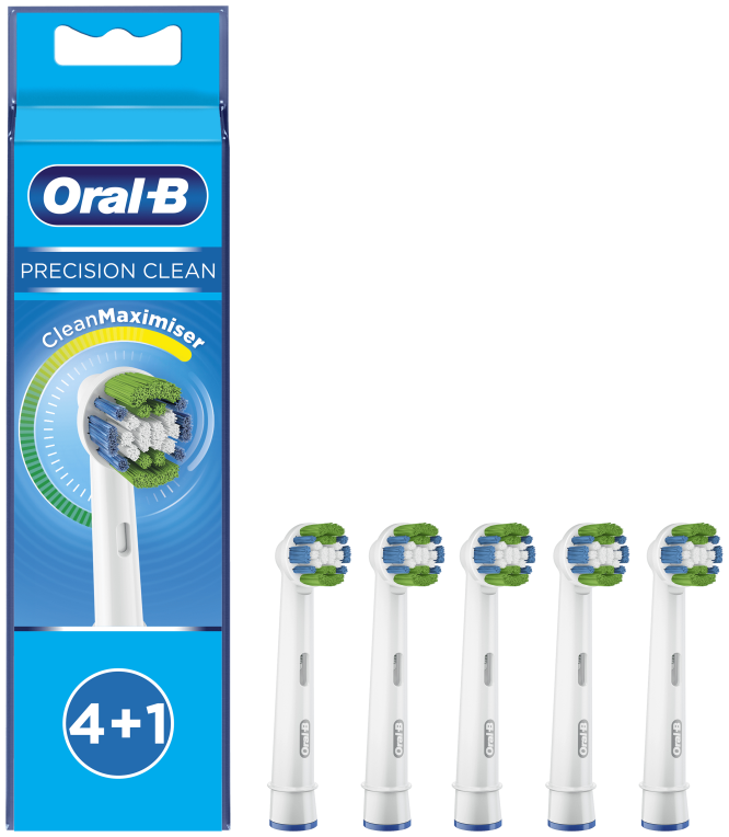 ACCESORIO DENTAL BRAUN ORAL-B EB20-5 PRECISION CLEAN 4 UDS + 1 GRATIS - detalle