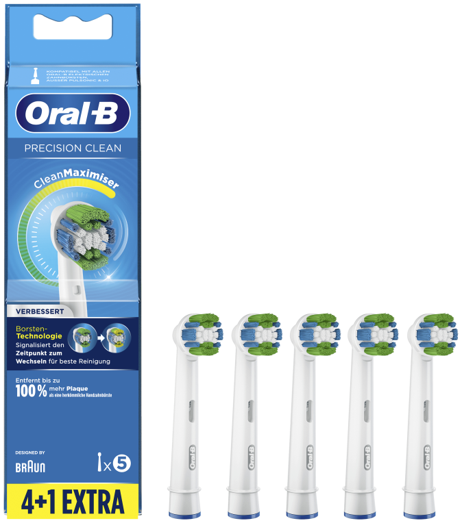 ACCESORIO DENTAL BRAUN ORAL-B EB20-5 PRECISION CLEAN 4 UDS + 1 GRATIS - detalle