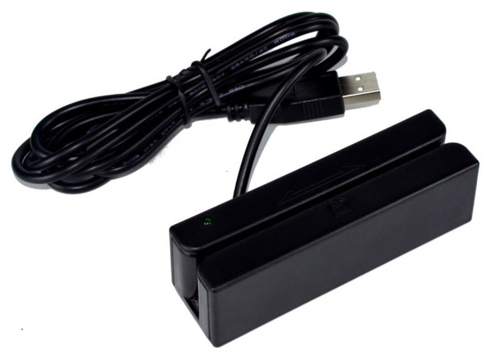 Premier BM-90 lector de tarjeta magnética USB Negro
