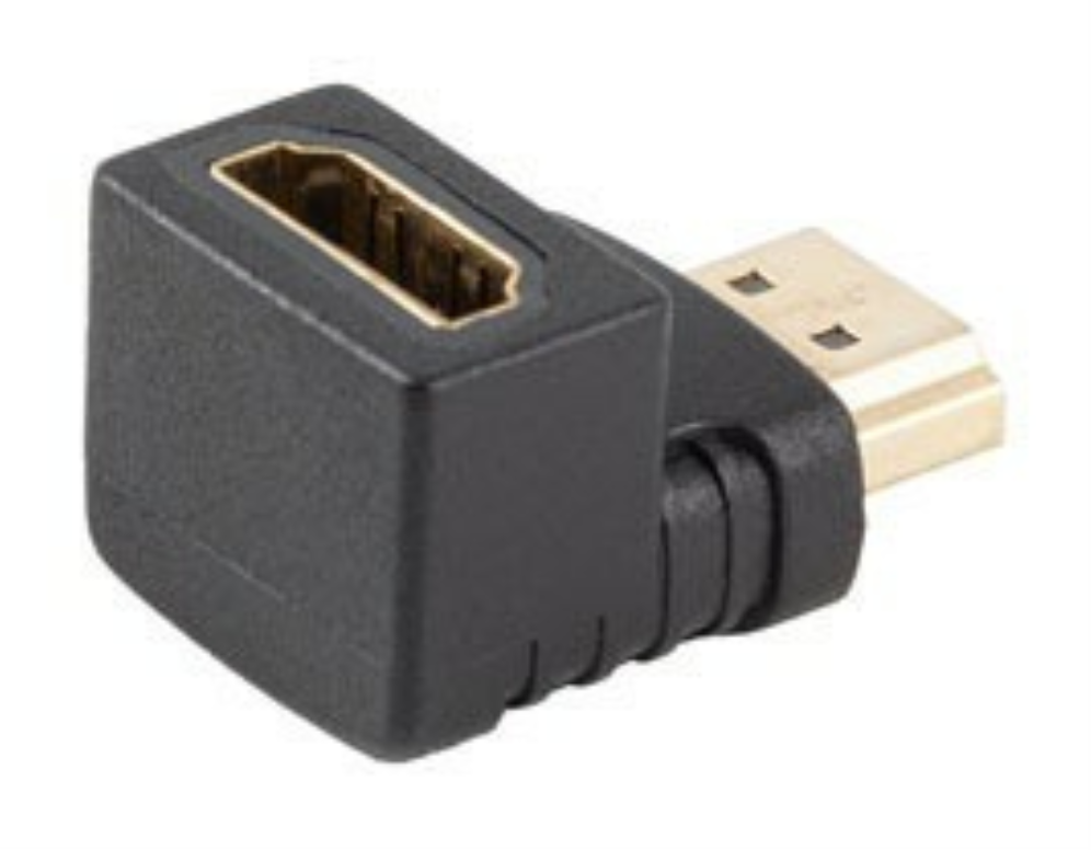 ADAPTADOR 4K LANBERG HDMI(M) A HDMI(H) ANGULO ABAJO - detalle