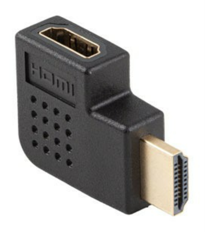ADAPTADOR 4K LANBERG HDMI(M) A HDMI(H) ANGULO IZQUIERDA