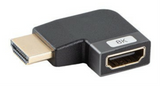 ADAPTADOR 8K LANBERG HDMI(M) A HDMI(H) ANGULO IZQUIERDA ALUMINIO PLATA