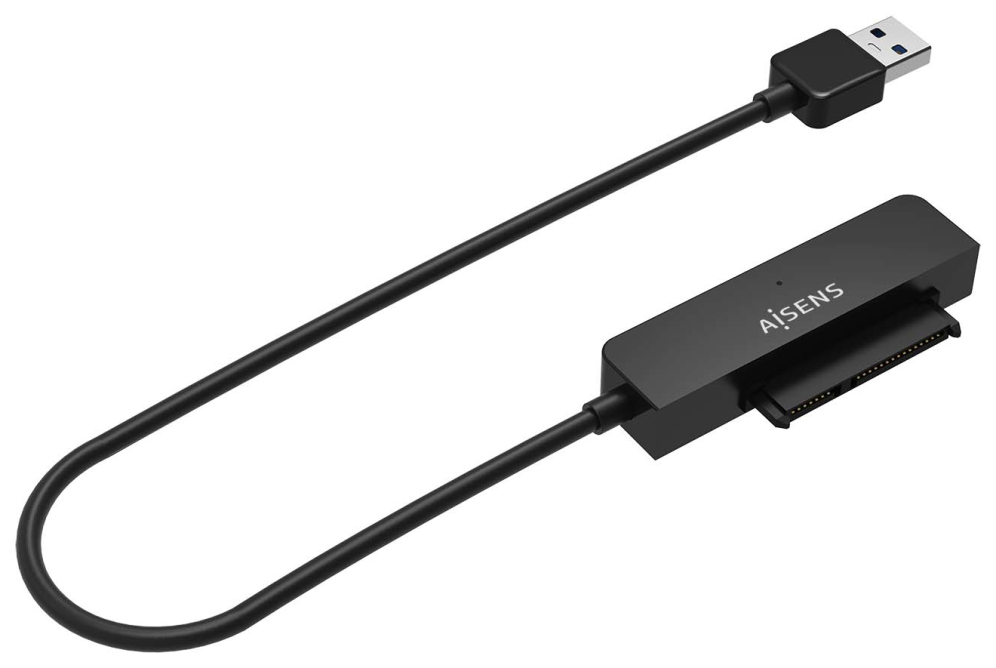 ADAPTADOR AISENS SATA A USB-A USB 3.0/3.1 GEN1 DISCOS 2.5 NEGRO - detalle