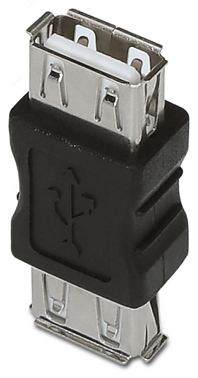 ADAPTADOR AISENS USB 2.0 TIPO A/H-A/H NEGRO - detalle