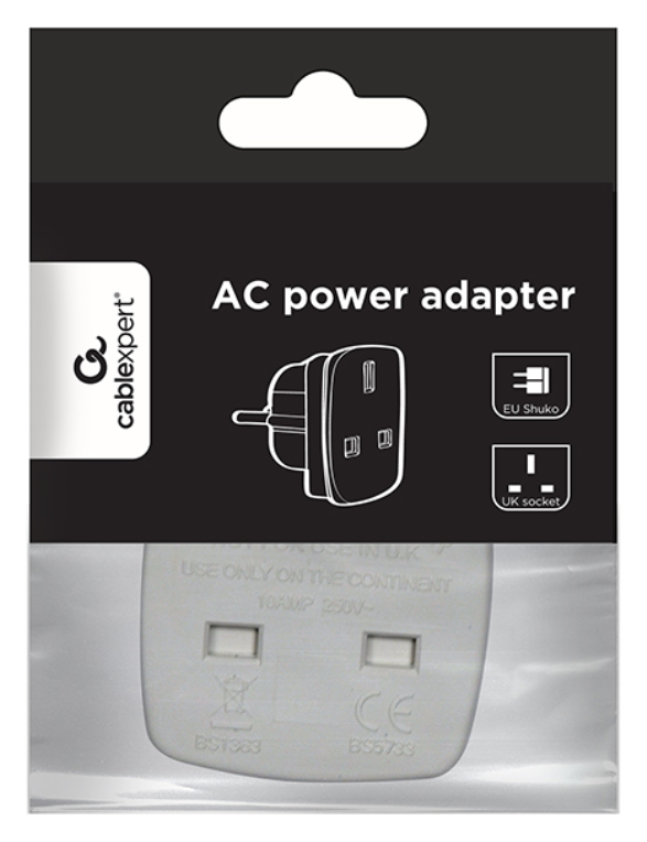 ADAPTADOR ALIMENTACION GEMBIRD CA PARA UK A SCHUKO UE 7.5A - detalle