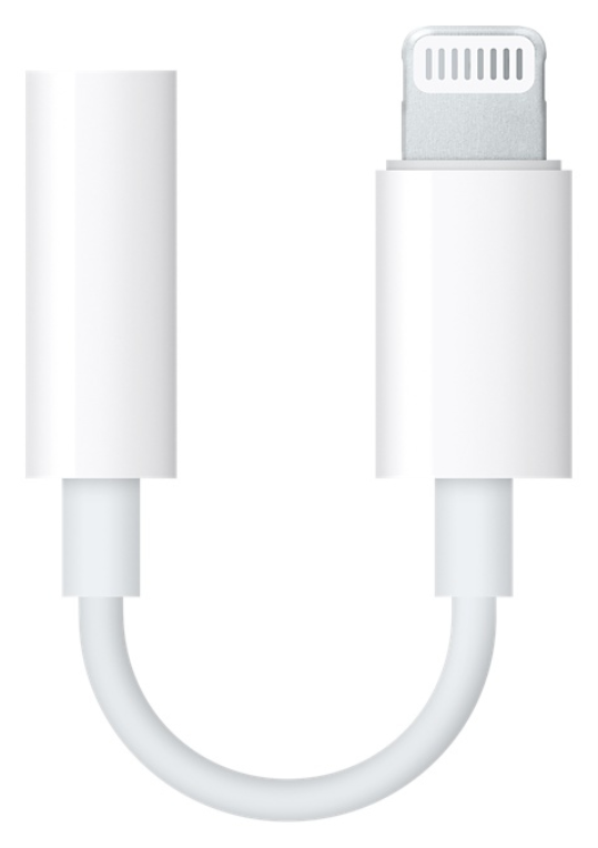 ADAPTADOR APPLE LIGHTNING A JACK 3,5MM BLANCO