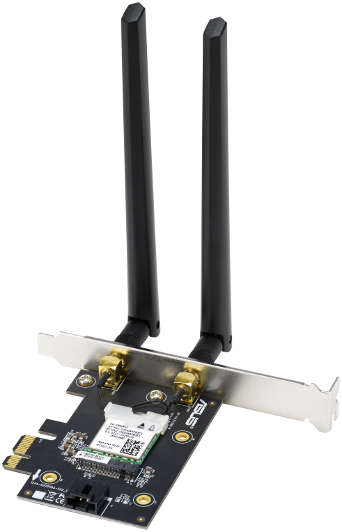 ADAPTADOR ASUS PCE-AX1800 ADAPTADOR PCIE AX1800 WIFI 6 BLUETOOTH 5.2 - detalle