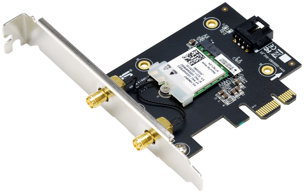 ADAPTADOR ASUS PCE-AX1800 ADAPTADOR PCIE AX1800 WIFI 6 BLUETOOTH 5.2 - detalle