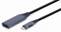 ADAPTADOR DE PANTALLA GEMBIRD USB TIPO C A HDMI, GRIS ESPACIAL