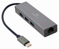 ADAPTADOR DE RED GEMBIRD USB-C GIGABIT CON CONCENTRADOR USB 3.1 DE 3 PUERTOS