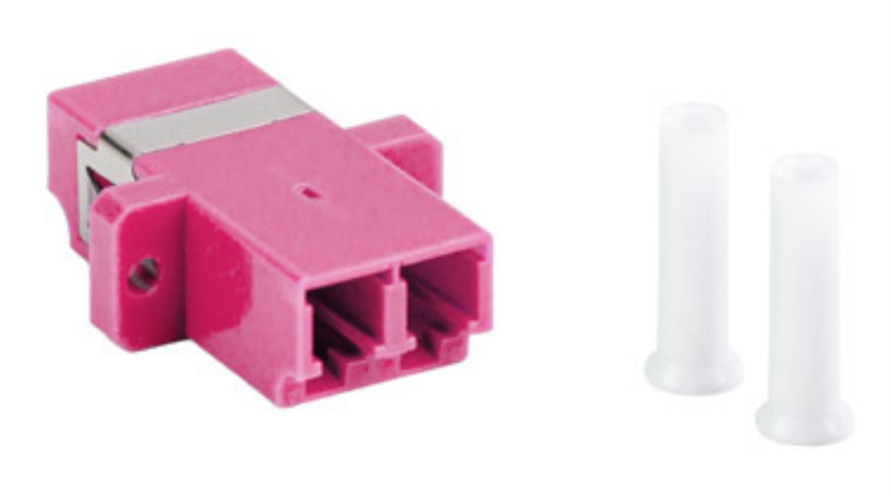 ADAPTADOR FIBRA OPTICA LANBERG MULTI LC/UPC DUPLEX OM4 - detalle