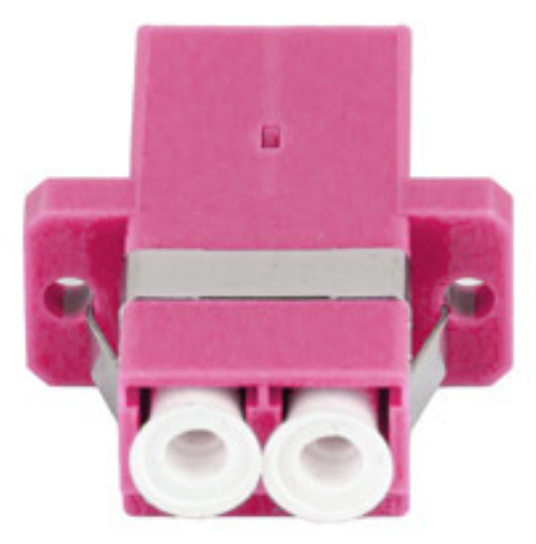 ADAPTADOR FIBRA OPTICA LANBERG MULTI LC/UPC DUPLEX OM4 - detalle