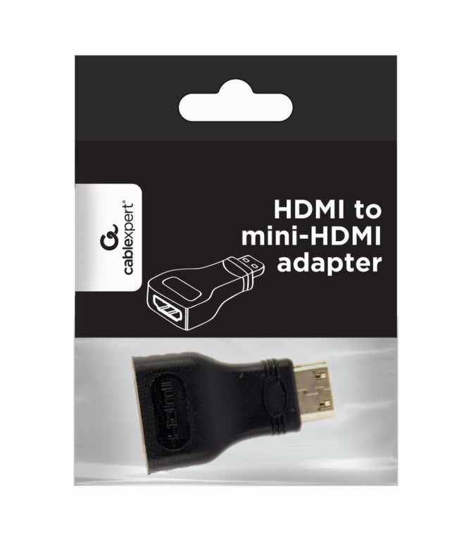 Gembird A-HDMI-FC cambiador de género para cable mini-HDMI Negro