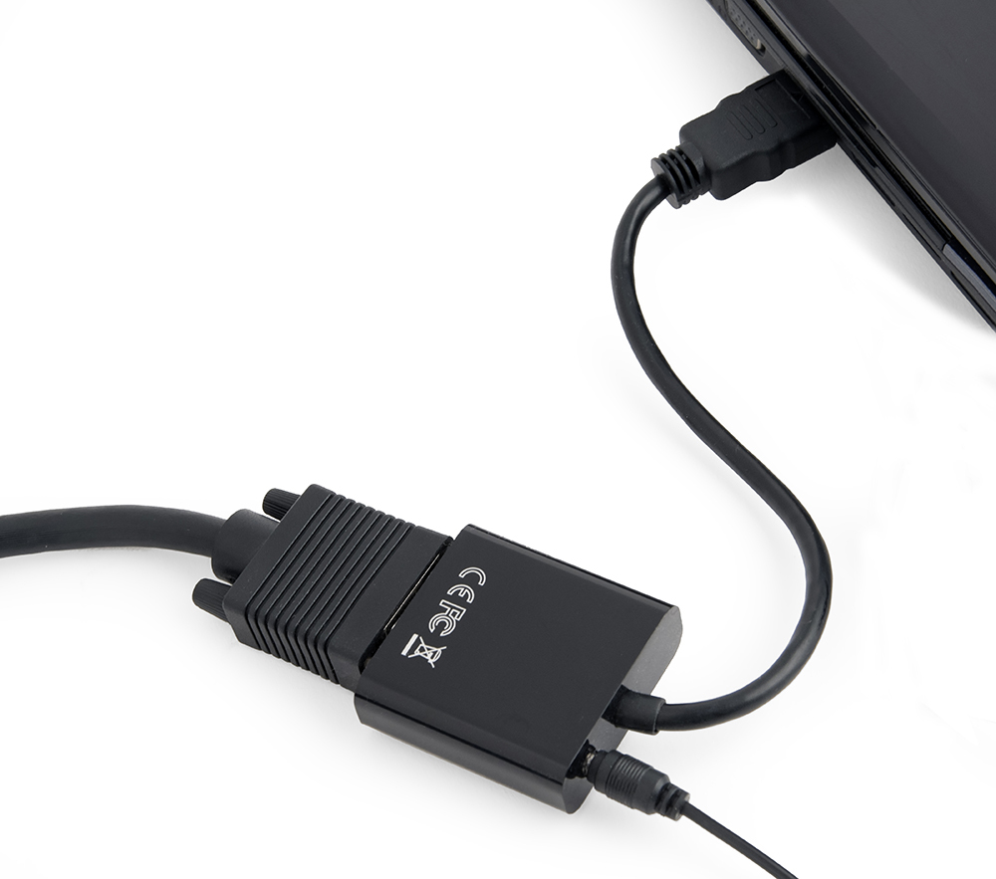 ADAPTADOR GEMBIRD HDMI A VGA HEMBRA CON 3,5MM AUDIO 0,20M - detalle