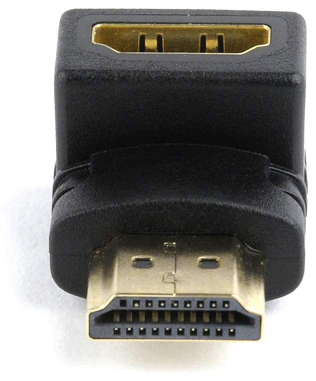 ADAPTADOR GEMBIRD HDMI HEMBRA A HDMI MACHO 90º ANGULO ABAJO - detalle