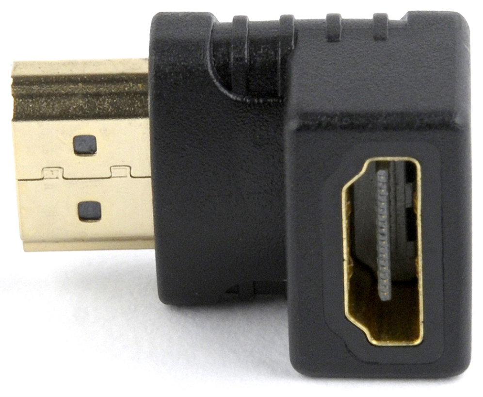 ADAPTADOR GEMBIRD HDMI HEMBRA A HDMI MACHO 90º ANGULO ABAJO