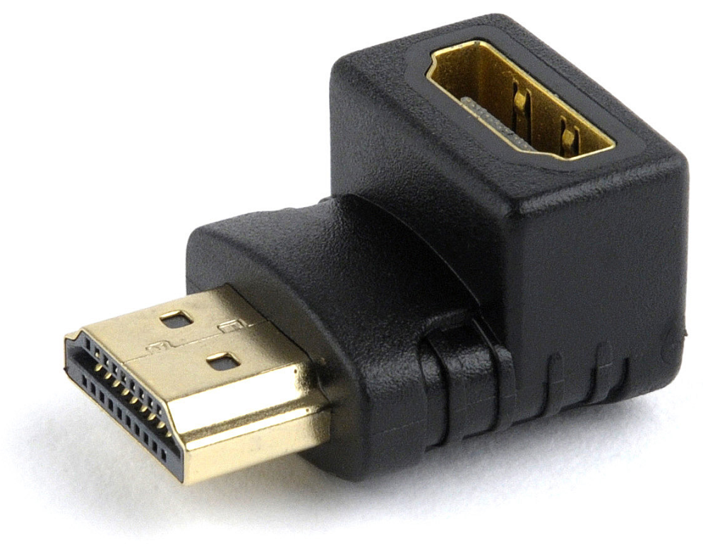 ADAPTADOR GEMBIRD HDMI HEMBRA A HDMI MACHO 90º ANGULO ABAJO - detalle