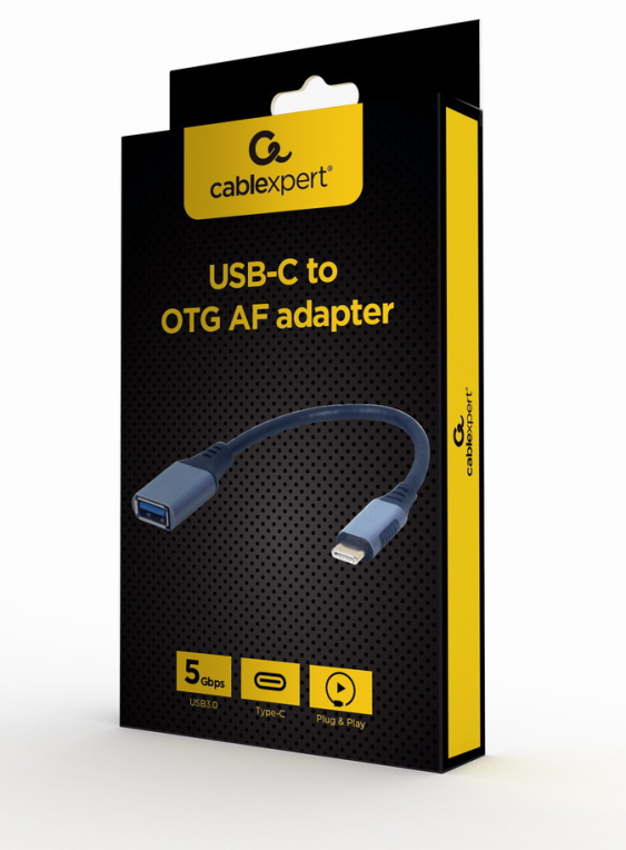 ADAPTADOR GEMBIRD USB-C A OTG (CM/AF) GRIS ESPACIAL - detalle