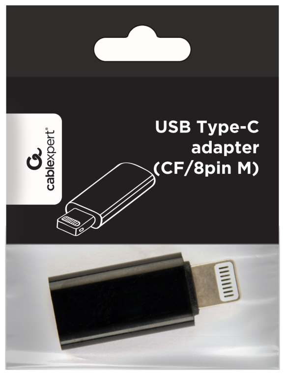 ADAPTADOR GEMBIRD USB TIPO C 8-PIN NEGRO - detalle