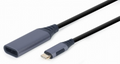 ADAPTADOR GEMBIRD USB TIPO C A DISPLAYPORT MACHO, GRIS ESPACIAL