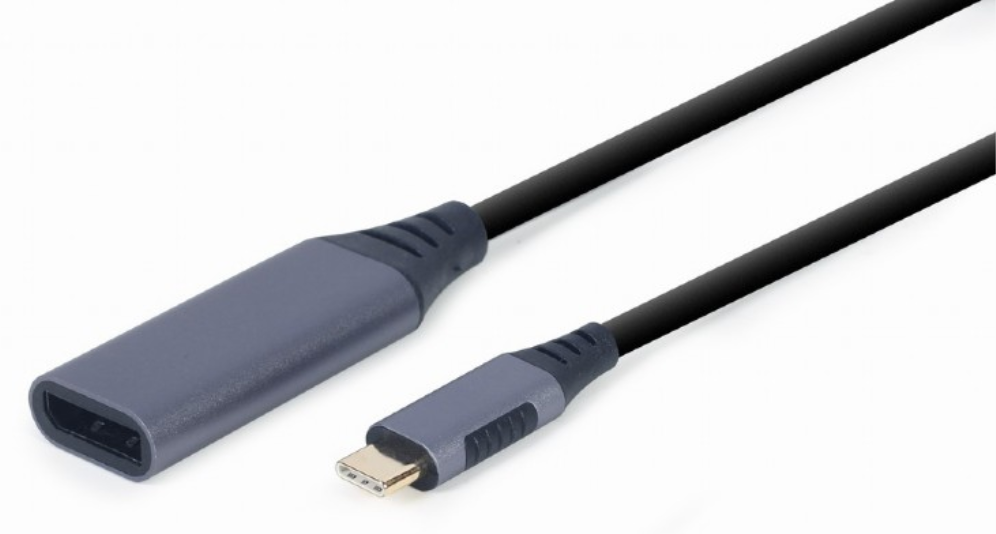 ADAPTADOR GEMBIRD USB TIPO C A DISPLAYPORT MACHO, GRIS ESPACIAL