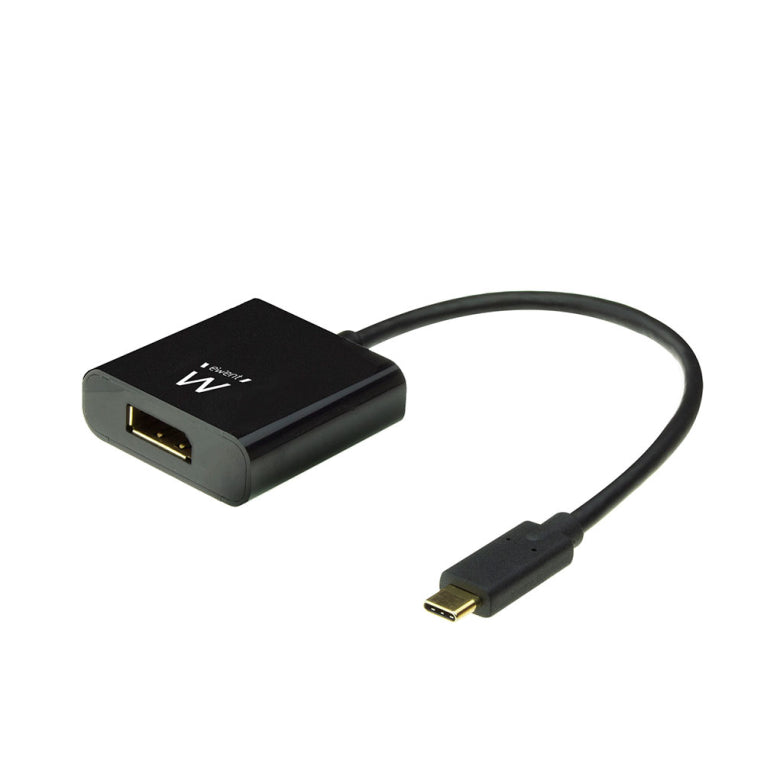 Ewent EW9825 adaptador de cable de vídeo 0.15 m USB Tipus C DisplayPort Negre