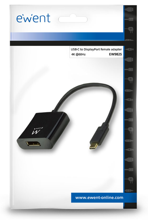 ADAPTADOR GRAFICO EWENT USB TIPO C DP 4K 60HZ - detalle