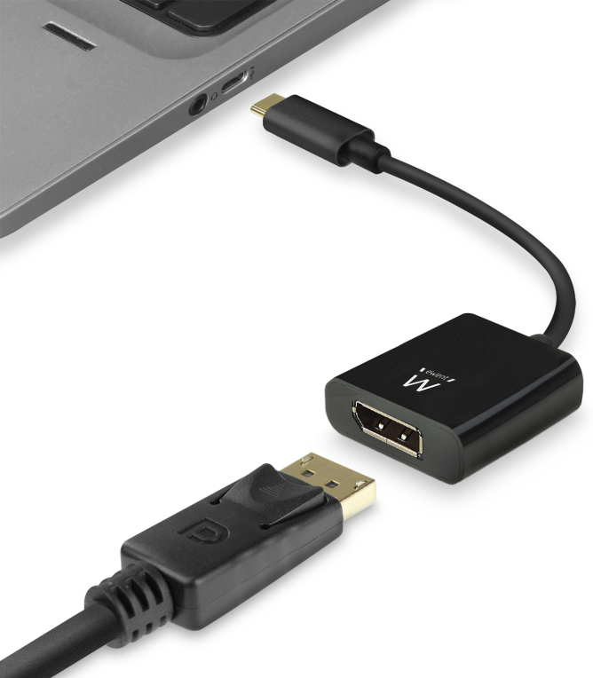 ADAPTADOR GRAFICO EWENT USB TIPO C DP 4K 60HZ - detalle