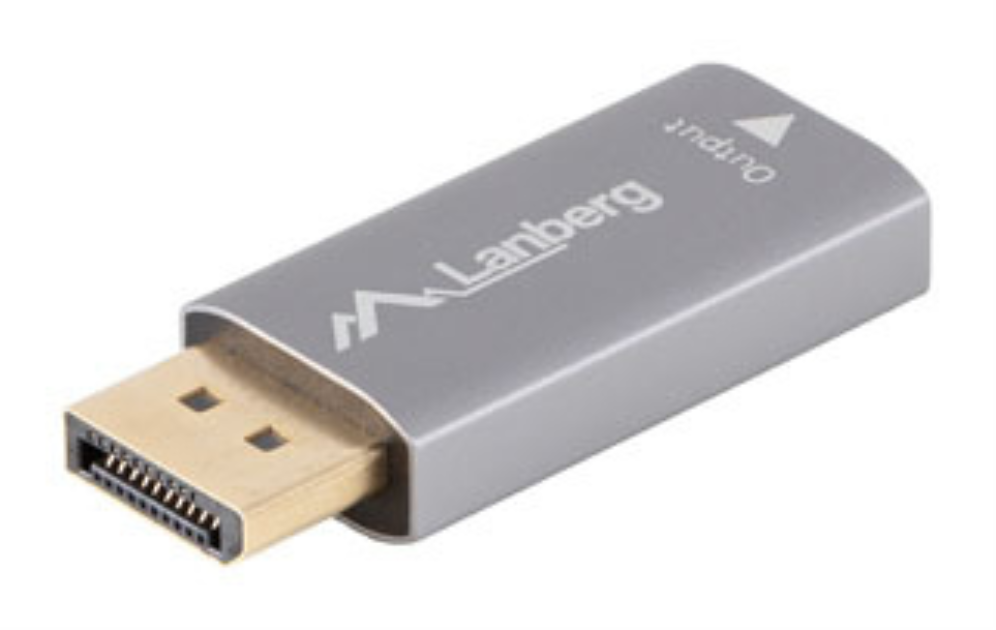ADAPTADOR LANBERG 4K DISPLAYPORT MACHO/HDMI HEMBRA - detalle