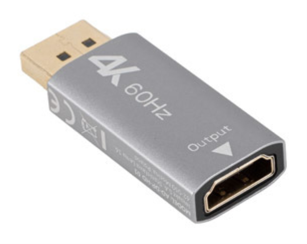 ADAPTADOR LANBERG 4K DISPLAYPORT MACHO/HDMI HEMBRA - detalle