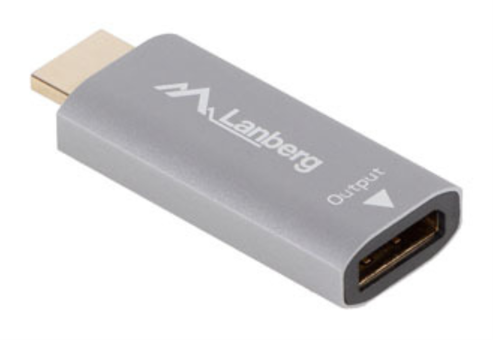 ADAPTADOR LANBERG 4K HDMI MACHO/DISPLAYPORT HEMBRA - detalle