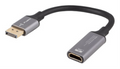 ADAPTADOR LANBERG 8K DISPLAYPORT MACHO/HDMI HEMBRA 20CM