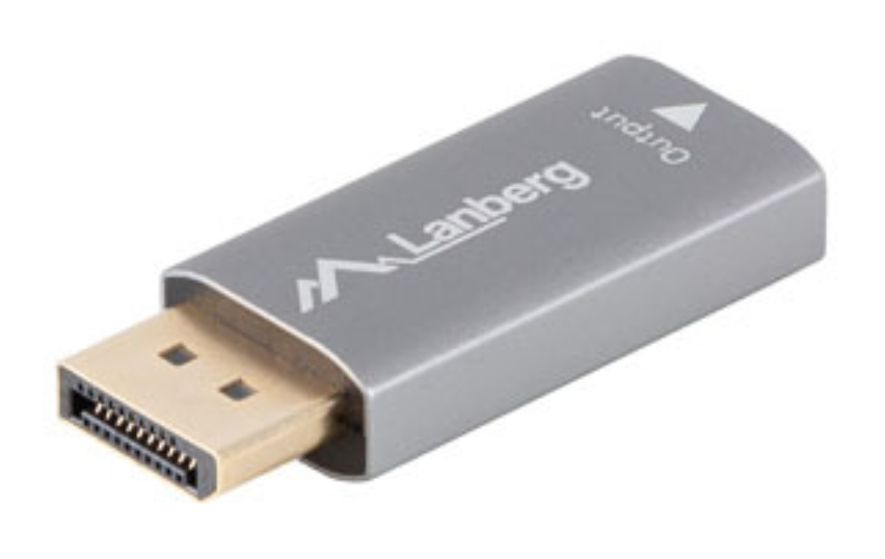 ADAPTADOR LANBERG 8K DISPLAYPORT MACHO/HDMI HEMBRA - detalle