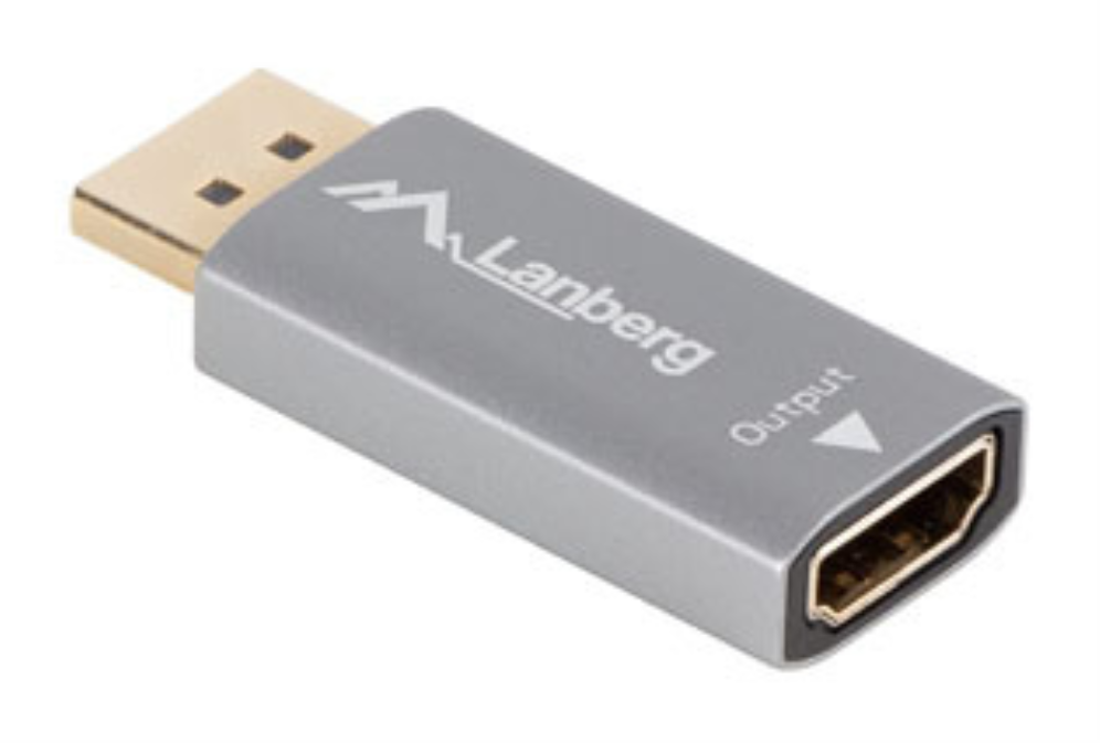 ADAPTADOR LANBERG 8K DISPLAYPORT MACHO/HDMI HEMBRA - detalle