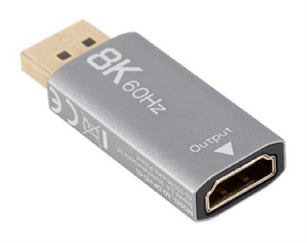 ADAPTADOR LANBERG 8K DISPLAYPORT MACHO/HDMI HEMBRA - detalle