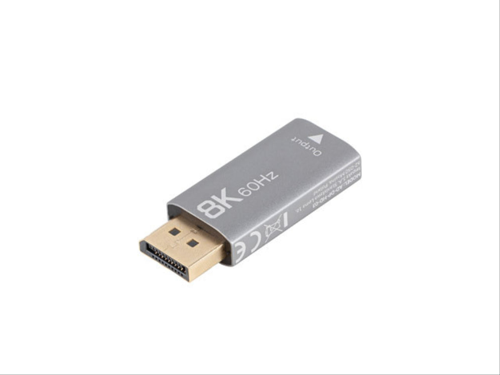 Lanberg AD-DP-HD-03 adaptador de cable de vídeo 0 m DisplayPort HDMI Plata