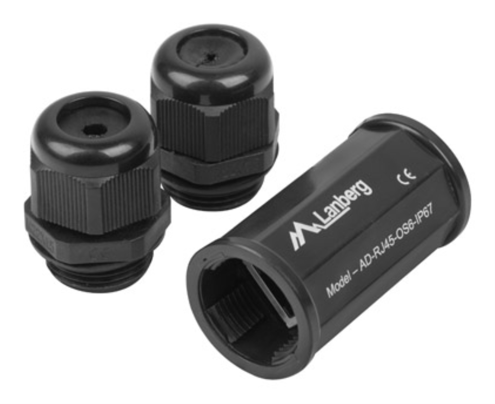 ADAPTADOR LANBERG CAT.6 FTP RJ45 ESTANCO IP67