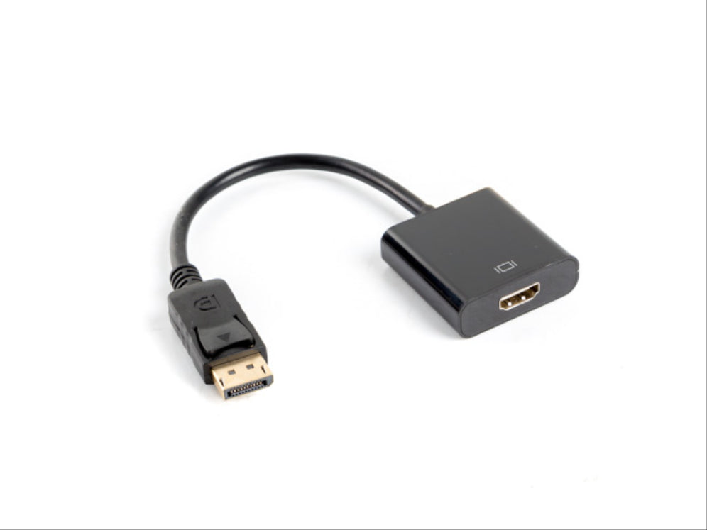 Lanberg AD-0009-BK adaptador de cable de vídeo 0.1 m DisplayPort HDMI tipo A (Estándar) Negro