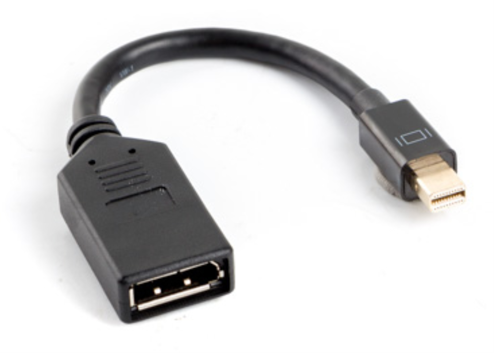 ADAPTADOR LANBERG DISPLAYPORT MINI MACHO A DISPLAYPORT HEMBRA CABLE 10 CM NEGRO