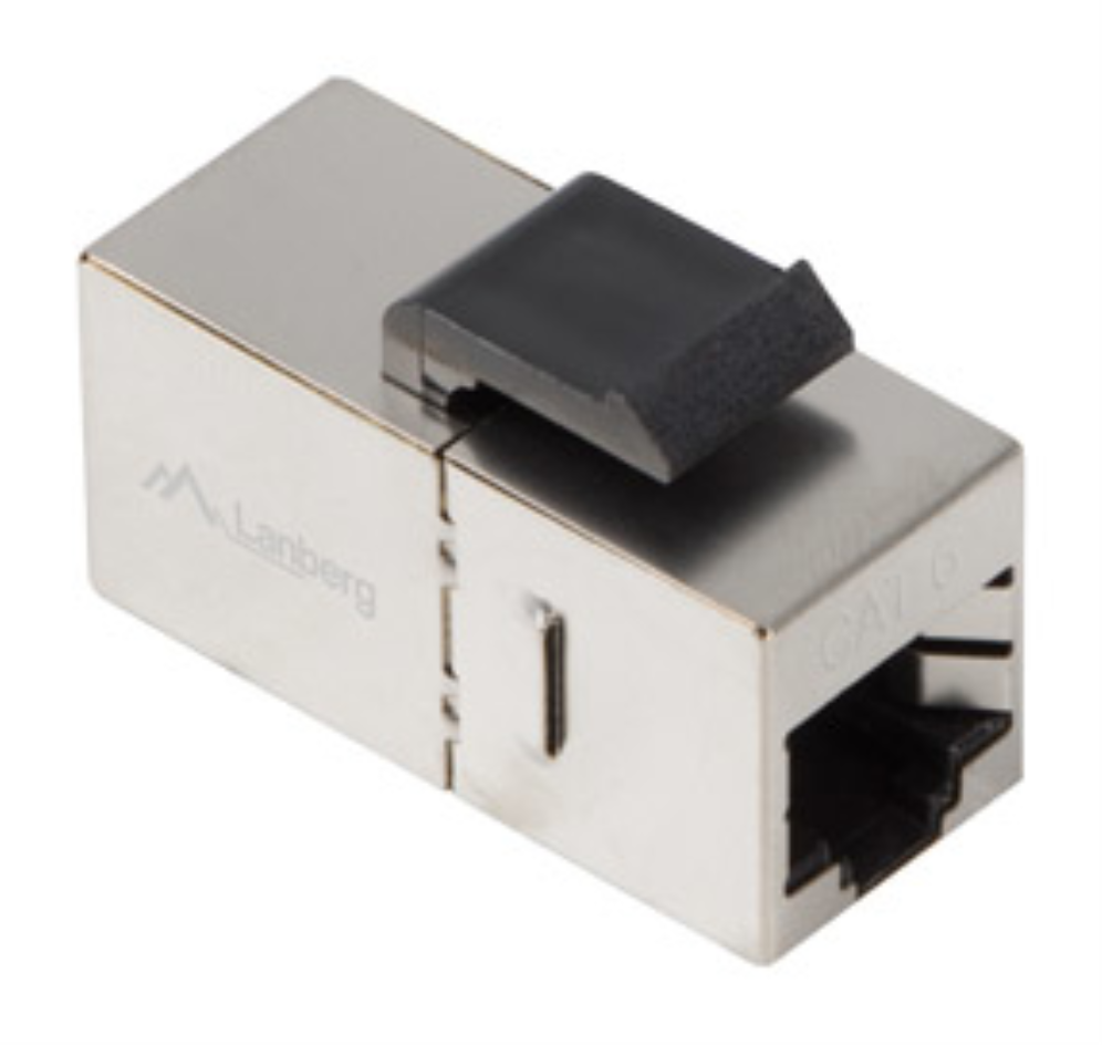 ADAPTADOR LANBERG KEYSTONE FEED-THRU RJ45 A RJ45 CAT.6 FTP - detalle