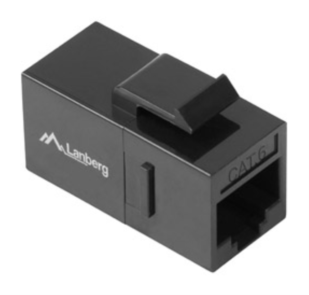 ADAPTADOR LANBERG KEYSTONE FEED-THRU RJ45 A RJ45 UTP CAT6 - detalle