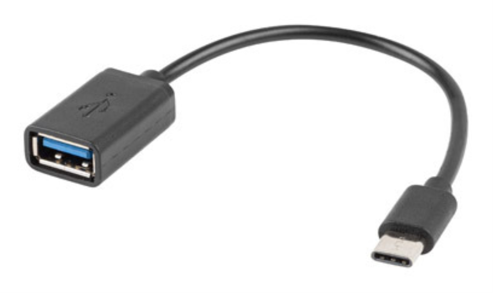 ADAPTADOR LANBERG OTG USB-C(M) A USB-A 2.0 (H) 15 CM NEGRO