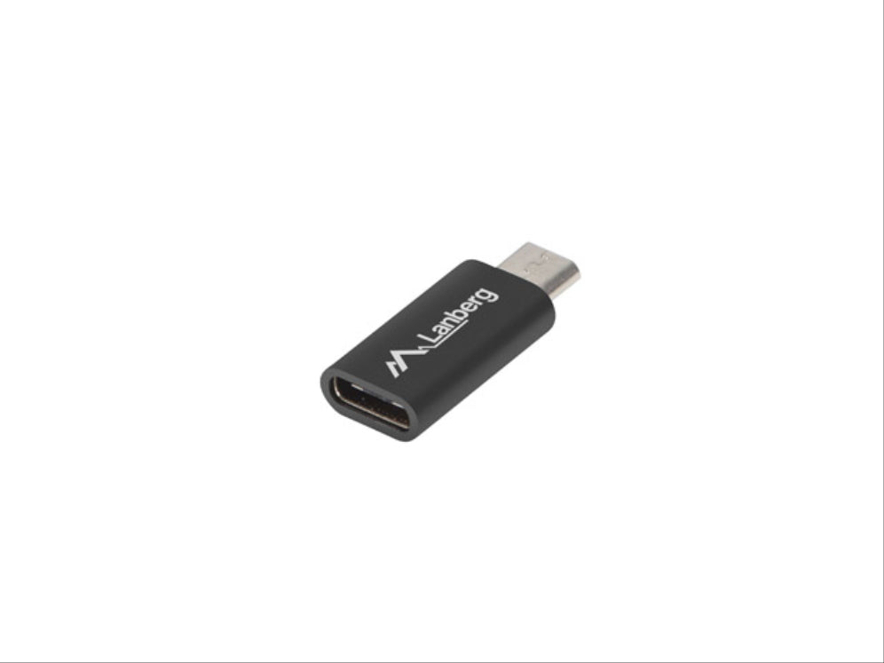 Lanberg AD-UC-UM-01 cambiador de género para cable Micro-USB 2.0 Type B USB 2.0 Type C Negro