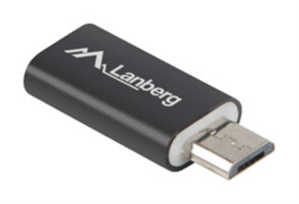 ADAPTADOR LANBERG USB 2.0 TIPO-C F-MICRO-B MACHO NEGRO - detalle