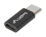 ADAPTADOR LANBERG USB 2.0 TIPO-C MACHO/MICRO-B HEMBRA NEGRO