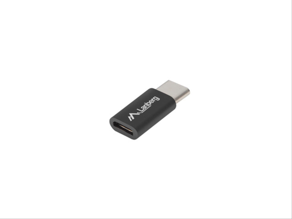 Lanberg AD-UC-UM-02 cambiador de género para cable USB 2.0 Type C Micro-USB 2.0 Type B Negro
