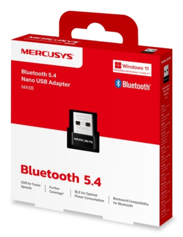 ADAPTADOR MERCUSYS BT 5.4 MA5B USB-A Negro - detalle