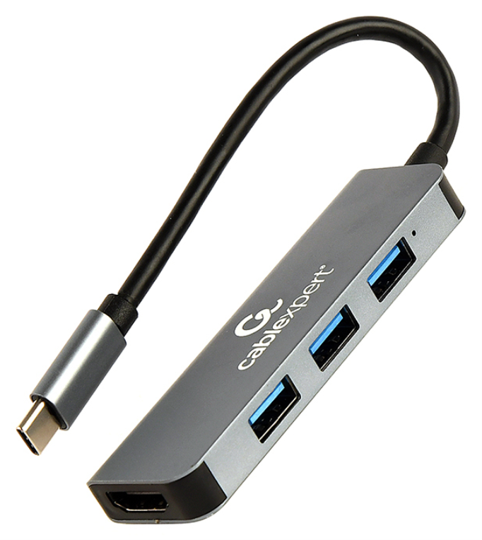 ADAPTADOR MULTIPUERTO GEMBIRD USB TIPO C 2 EN 1 HUB , HDMI