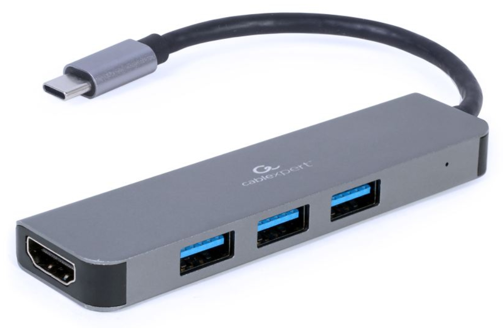 ADAPTADOR MULTIPUERTO GEMBIRD USB TIPO C 2 EN 1 HUB , HDMI - detalle