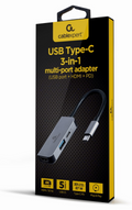 ADAPTADOR MULTIPUERTO USB TIPO C 3 EN 1 PUERTO USB HDMI PD PLATA